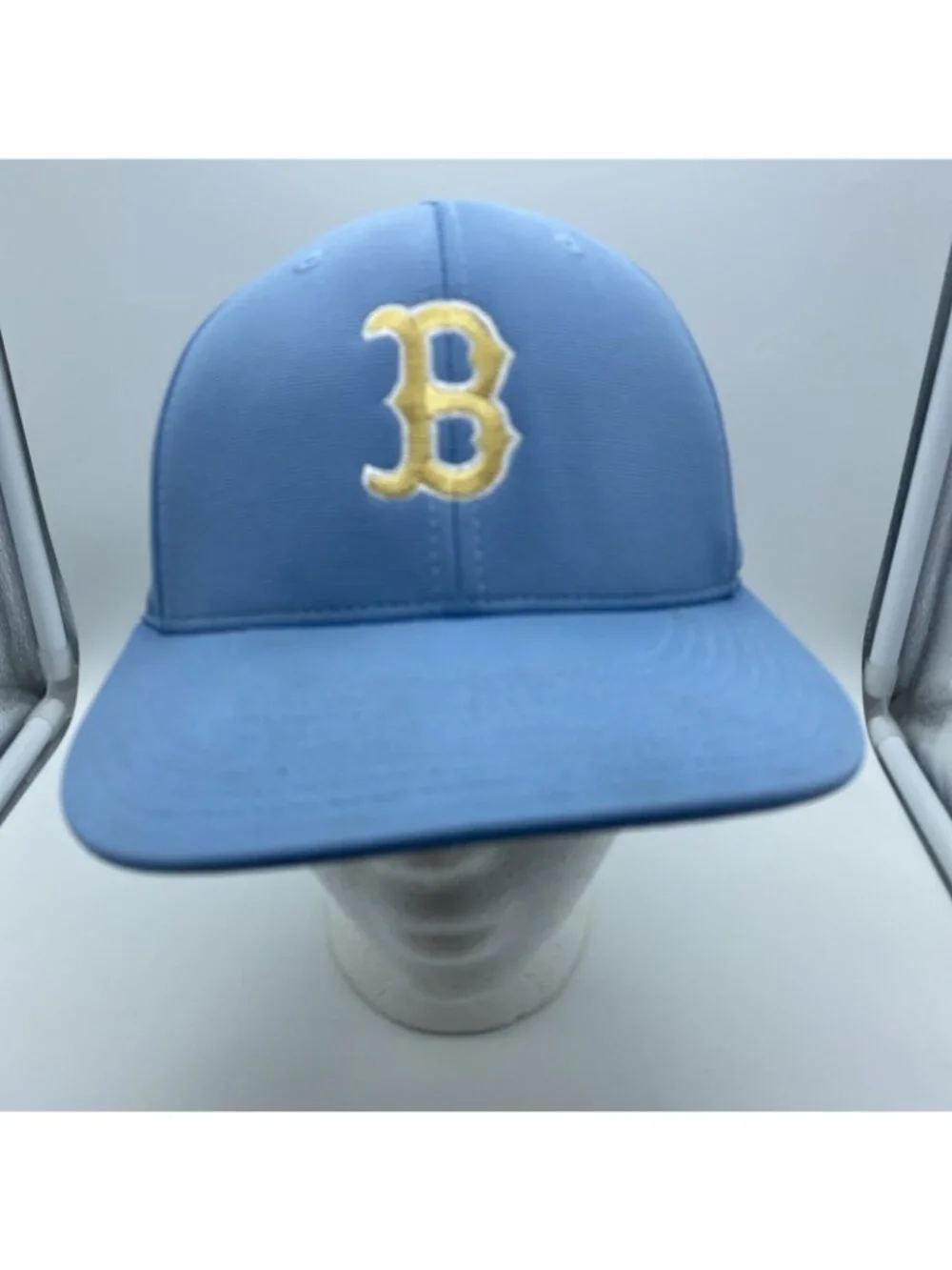 Blacksburg Bruins Blue Cap Hat Richardson Stretch S-M Yellow B